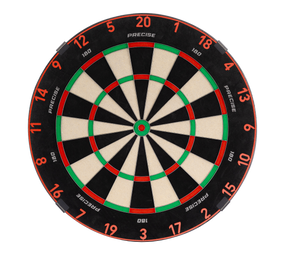 Precise 180 Endorphine Steeldartboard mit Nummernring - Inferno Red