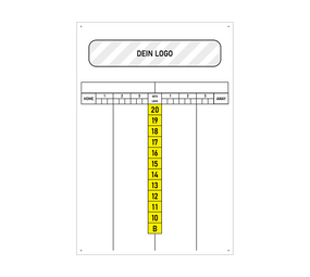 Scoreboard mit Wunschdruck 40 x 60 cm