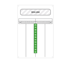 Scoreboard mit Wunschdruck 40 x 60 cm