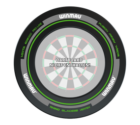 Winmau Advance Dartboard Surround - Schwarz Grün