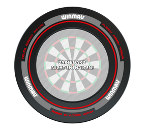 Winmau Advance Dartboard Surround - Schwarz Rot