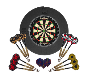 Winmau Blade 6 Bundle mit 12 McDart Steeldarts und Catchring
