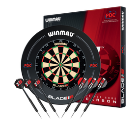 Winmau Blade 6 Triple Core Set mit PDC Surround und 2 Sets Darts