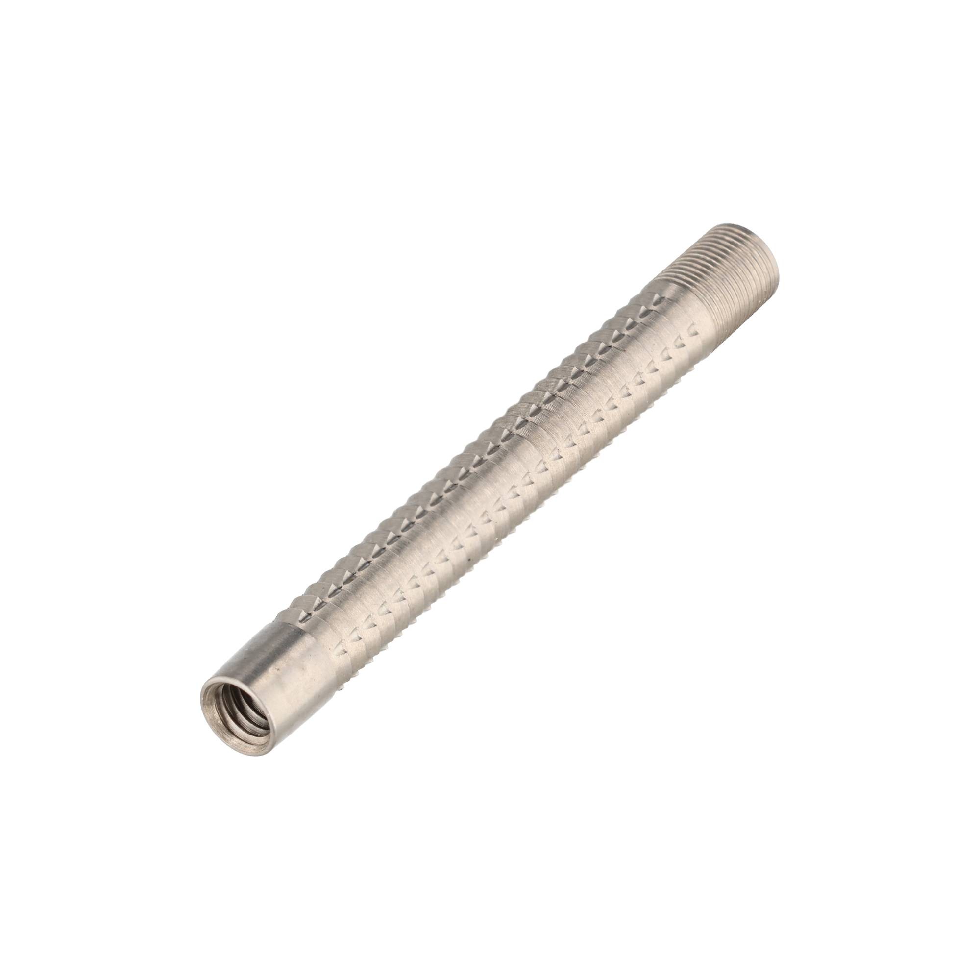 Barrel silber, geriffelt, 90% Tungsten, 16 Gramm 1 Barrel silber
