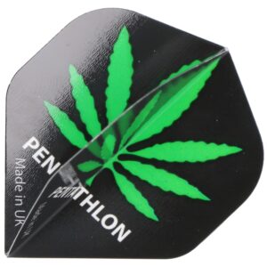 Pentathlon Dartflight Cannabis schwarz