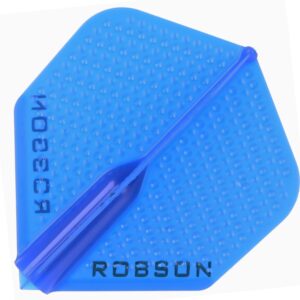 ROBSON PLUS DIMPLED BLUE NO.2 DART FLIGHTS
