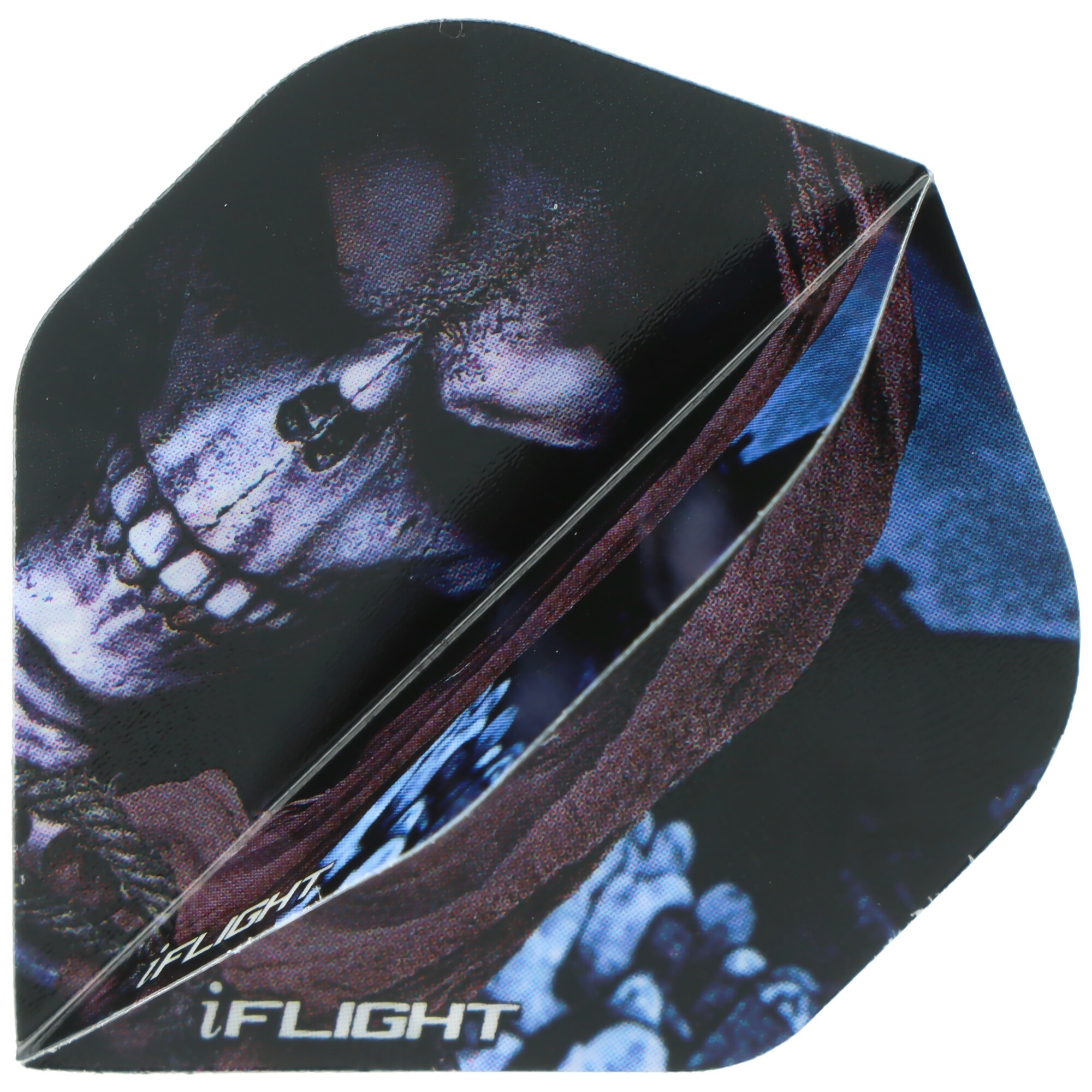 Totenkopf Dart Flights dunkel schwarz