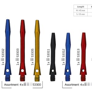 BULL`S Simplex Aluminium Shaft rot Medium
