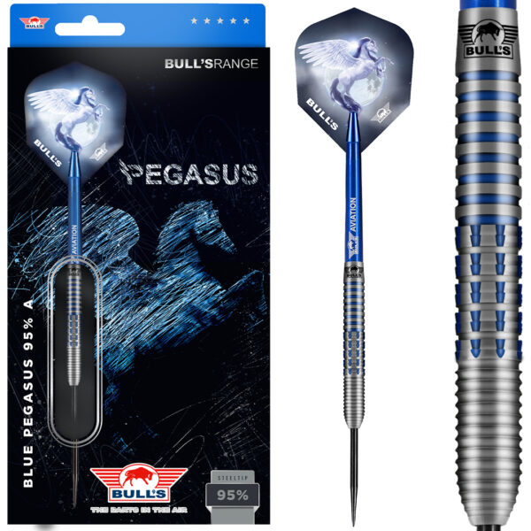 Bulls Blue Pegasus Steeldarts 22g 95% Tungsten B-WARE