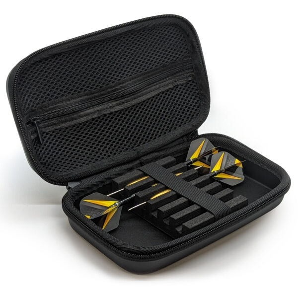 Dart Tasche / Dart Case schwarz - f?r 2 Dart Sets - "Black Turtle XXL" - DARTS Sport Editon - f?r 3 oder 6 Dartpfeile