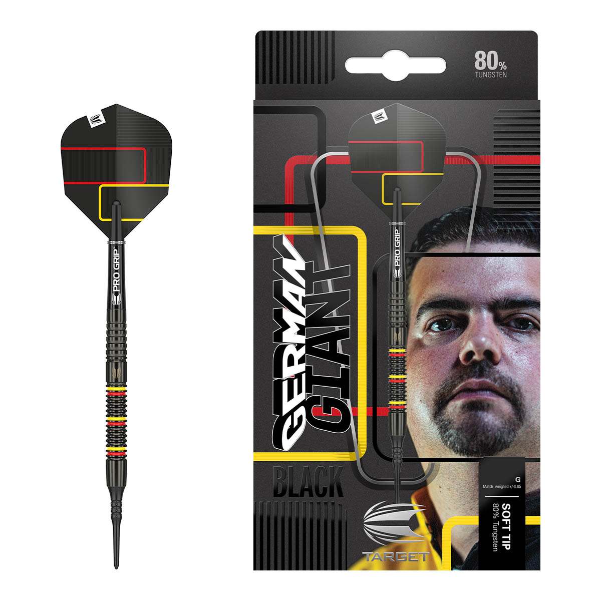 Gabriel Clemens BLACK Softdarts 80% Tungsten 18g und 21g 21g