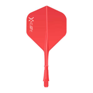 RavenX Dart Flights - Schaft und Flight in einem - 6 St?ck - No.2 Rot