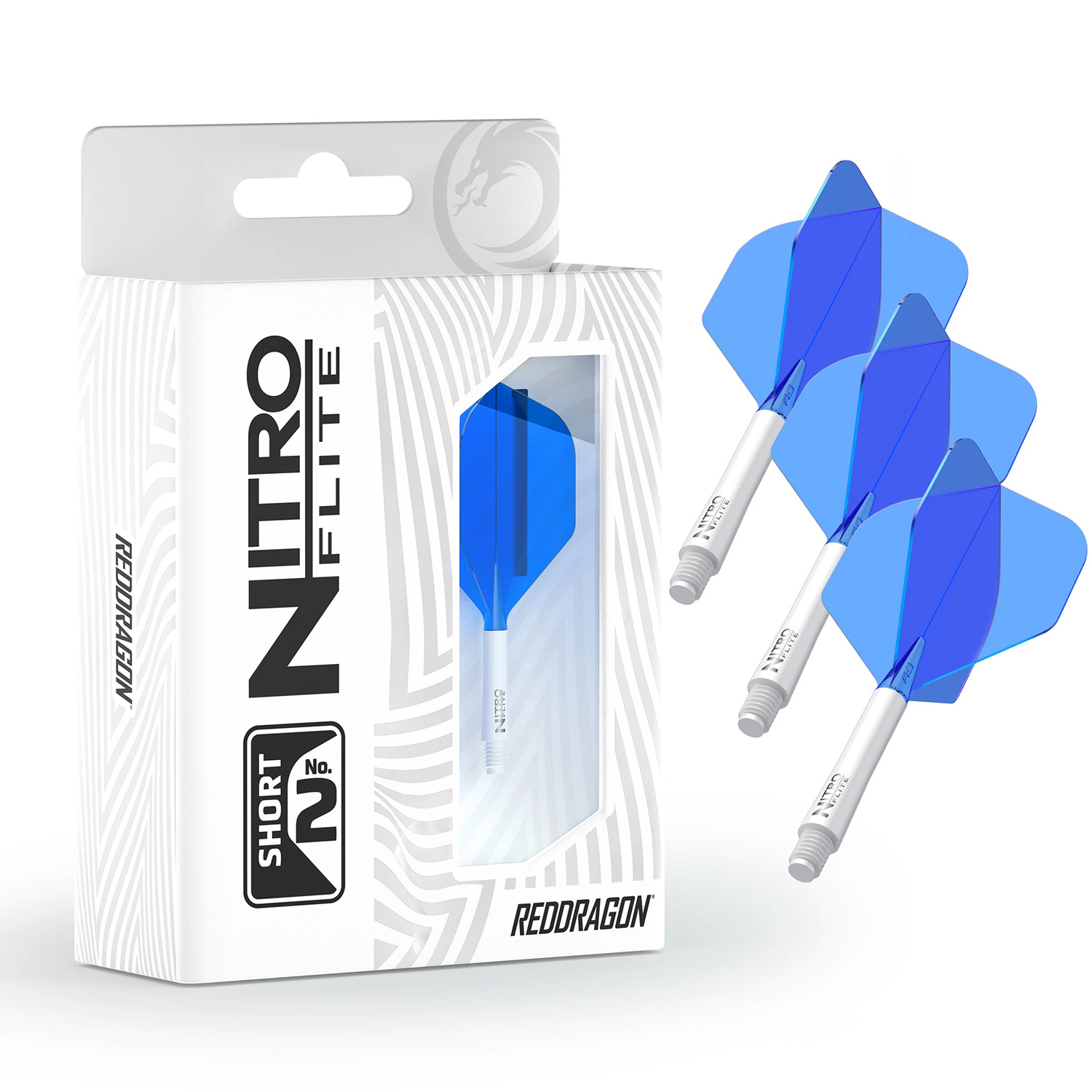 Red Dragon Nitro Flite - Wei? / Blau Medium