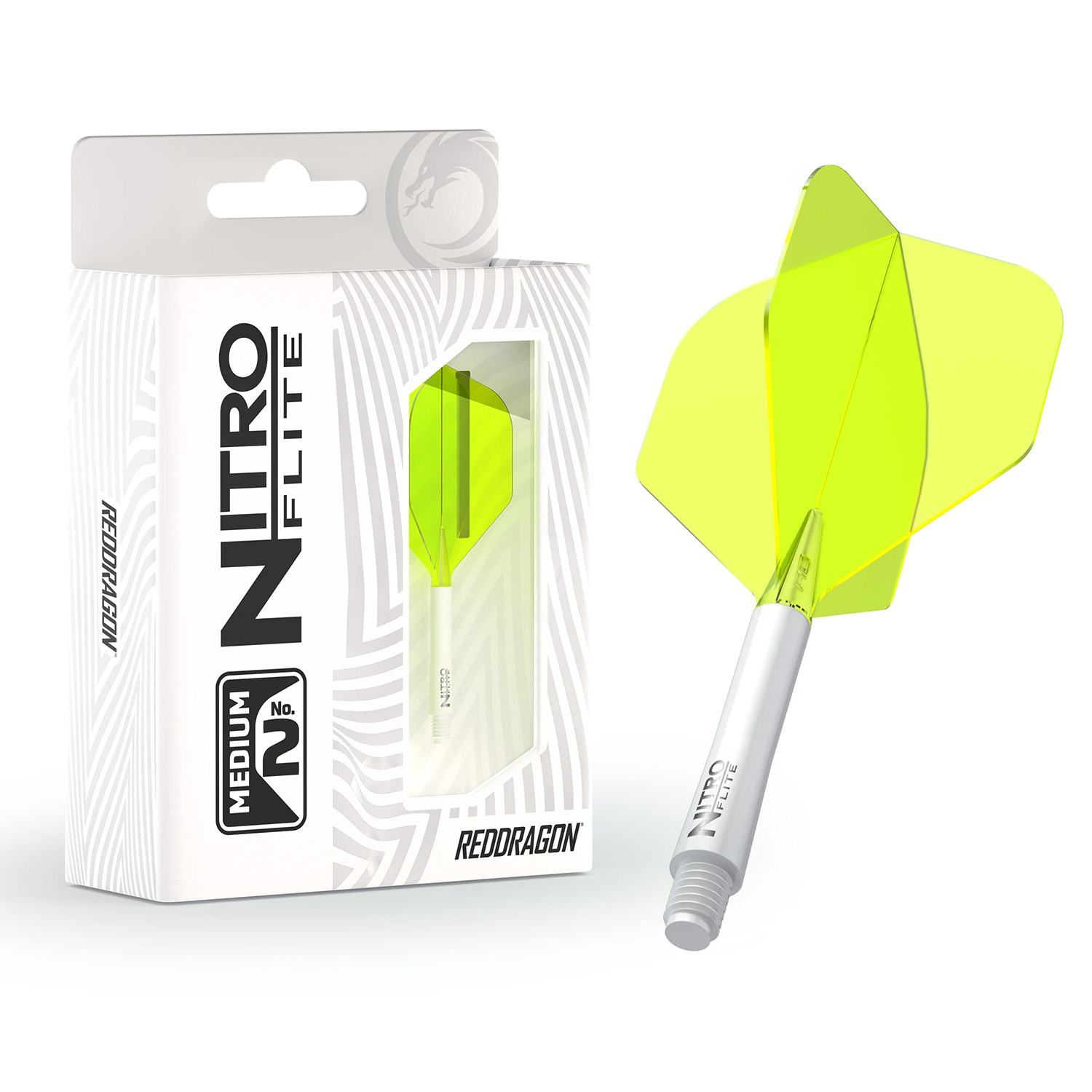 Red Dragon Nitro Flite - Wei? / Neongelb Medium