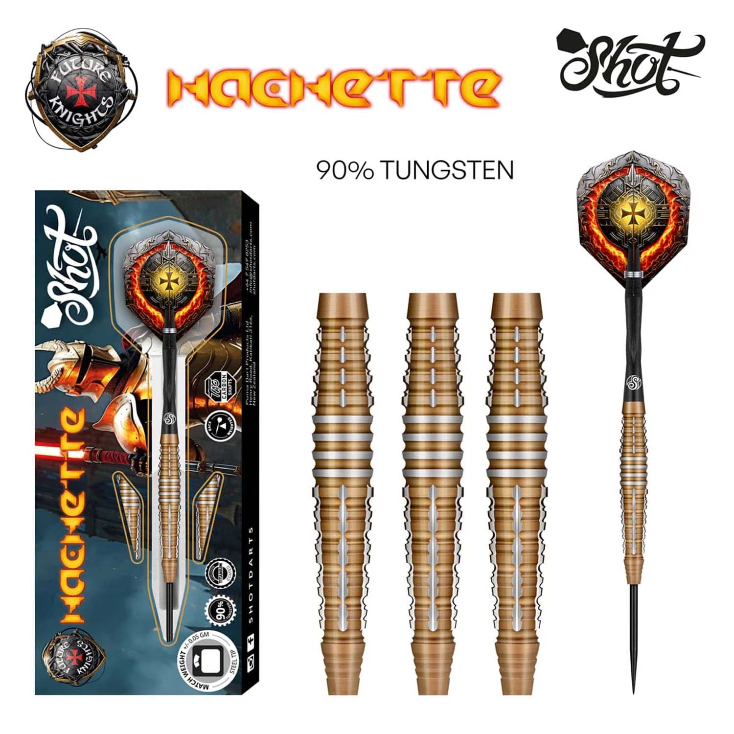 Shot Future Knights Hachette Steeldarts 90% 23g