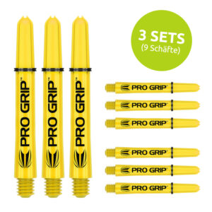 Target Pro Grip Schaft - Gelb / Yellow - 3 Sets - (versch. L?ngen) Medium 48 mm