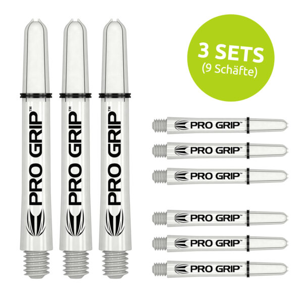 Target Pro Grip Schaft - Wei? - 3 Sets Medium 48 mm