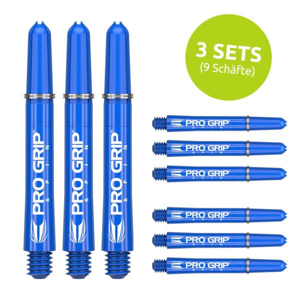 Target Pro Grip Spin Schaft - Blau - 3 Sets Short 34 mm