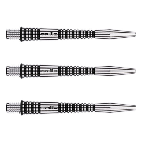 Winmau Triad RX Aluminium Schwarz Dart-Sch?fte Medium